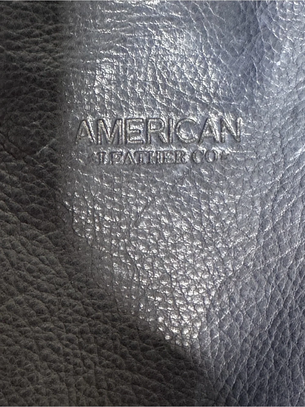 American Leather Co. Val Perfect Satchel, EUC, Navy